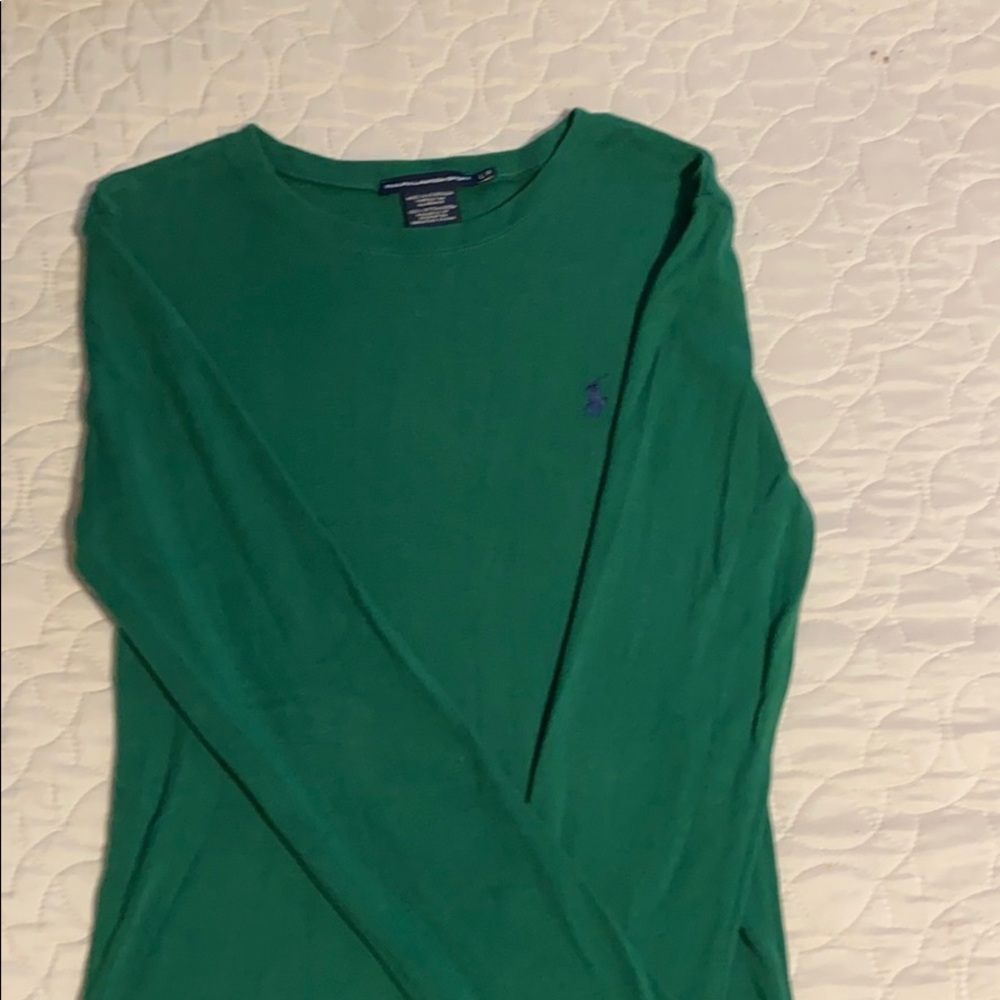 Ralph Lauren Sport Green Long Sleeve T-Shirt